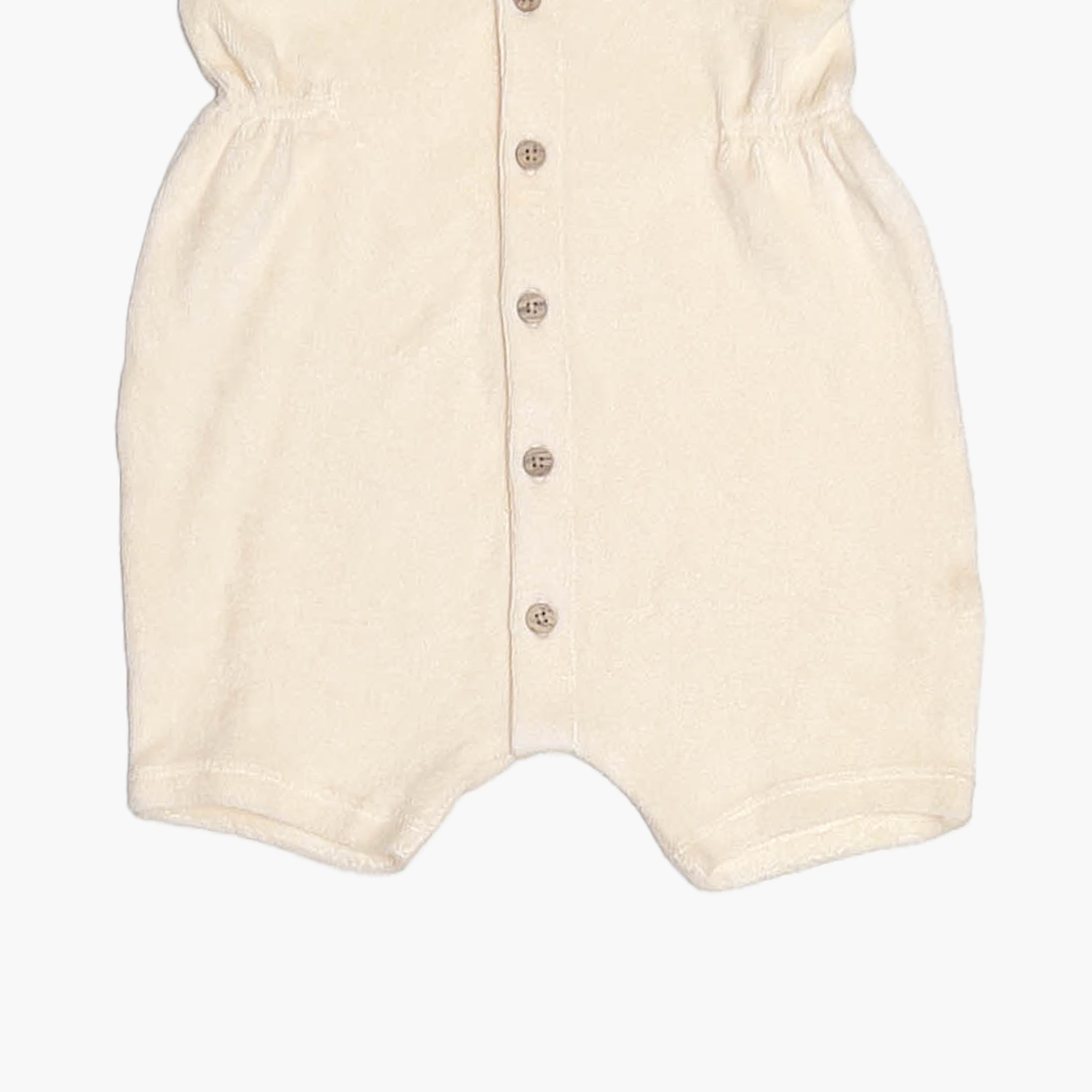 OFF WHITE VELVET JUMPSUIT