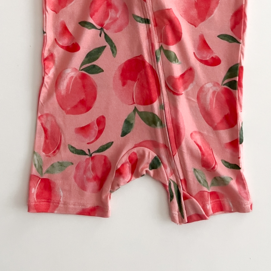 peach fruit printed jumpsuit