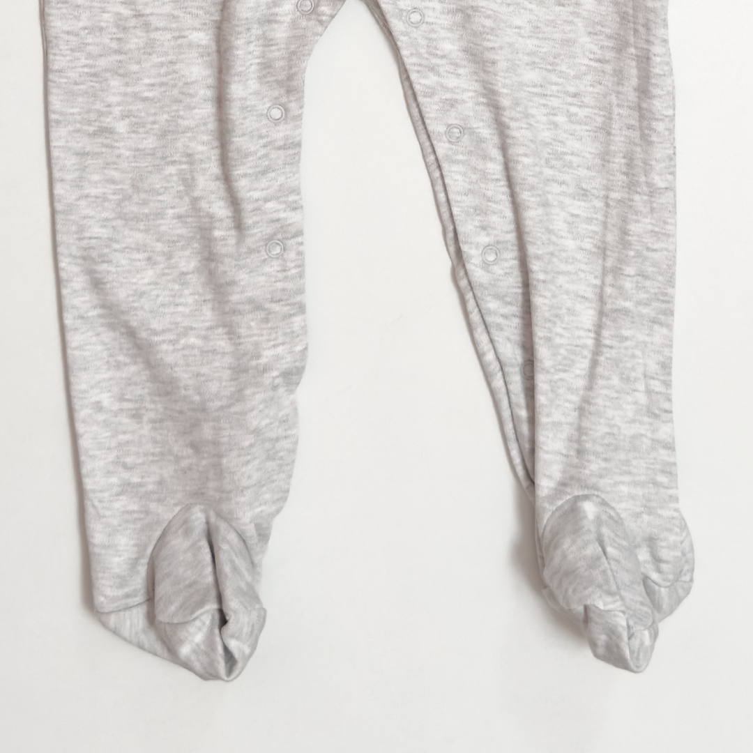 GREY MICKEY PRINTED SLEEPSUIT