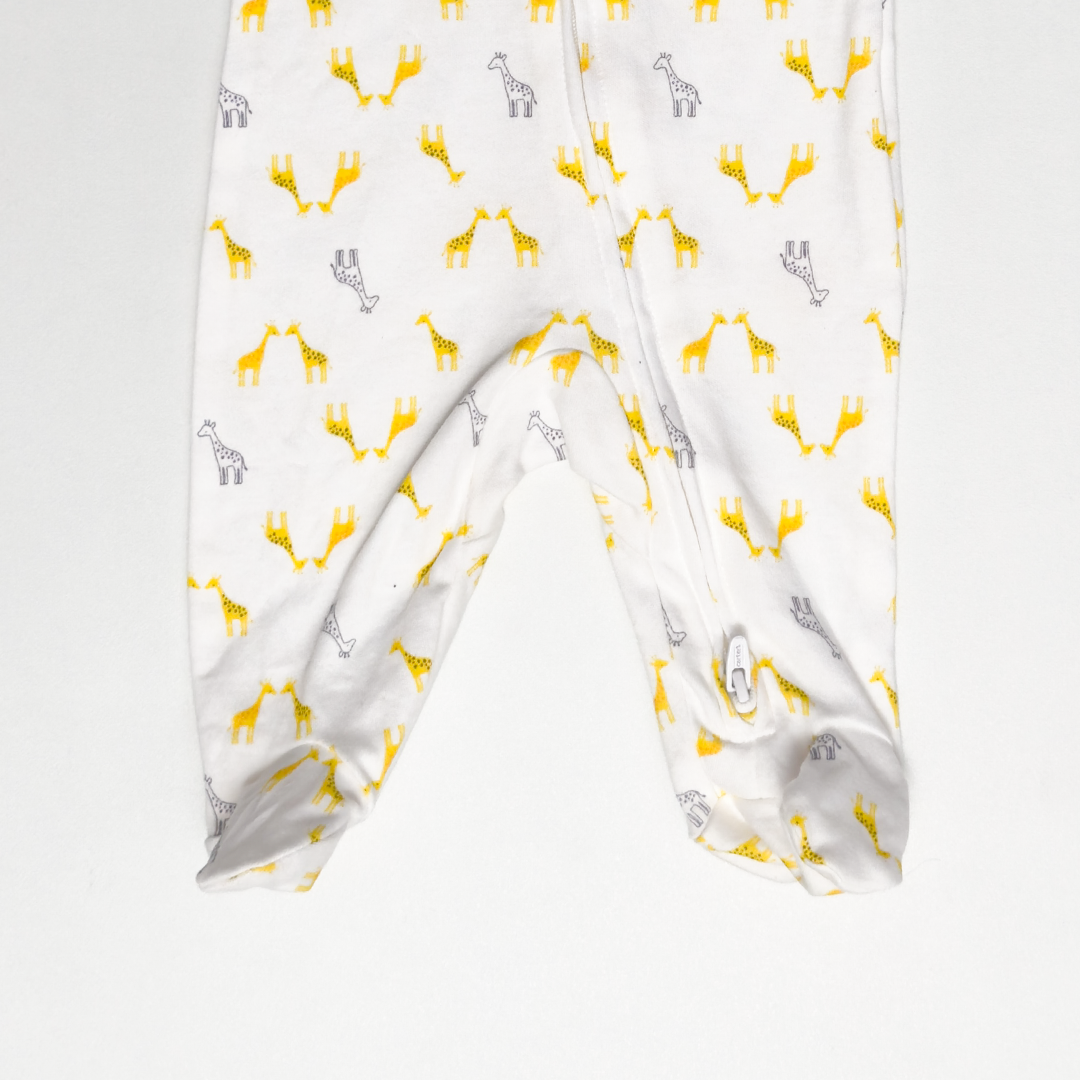 YELLOW GIRAFFE SLEEPSUIT