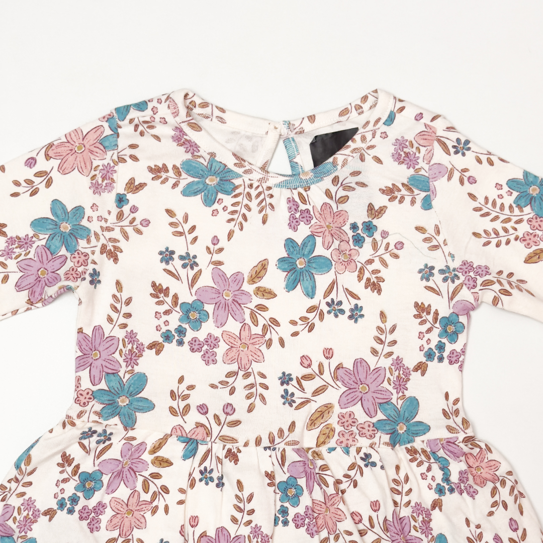 PINK FLORAL PRINTED SUNSUIT