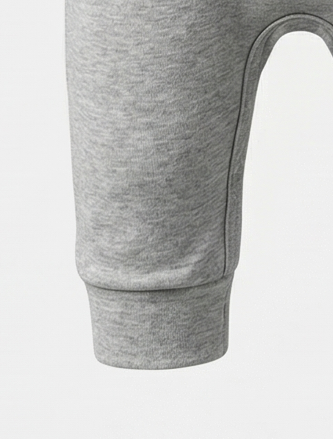 GREY PLAIN BUTTON ROMPER