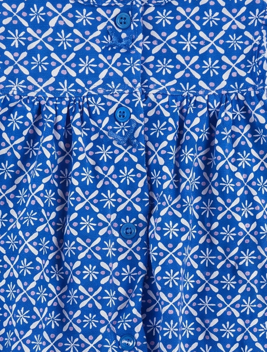 Royal blue patterned fancy jumpsuit