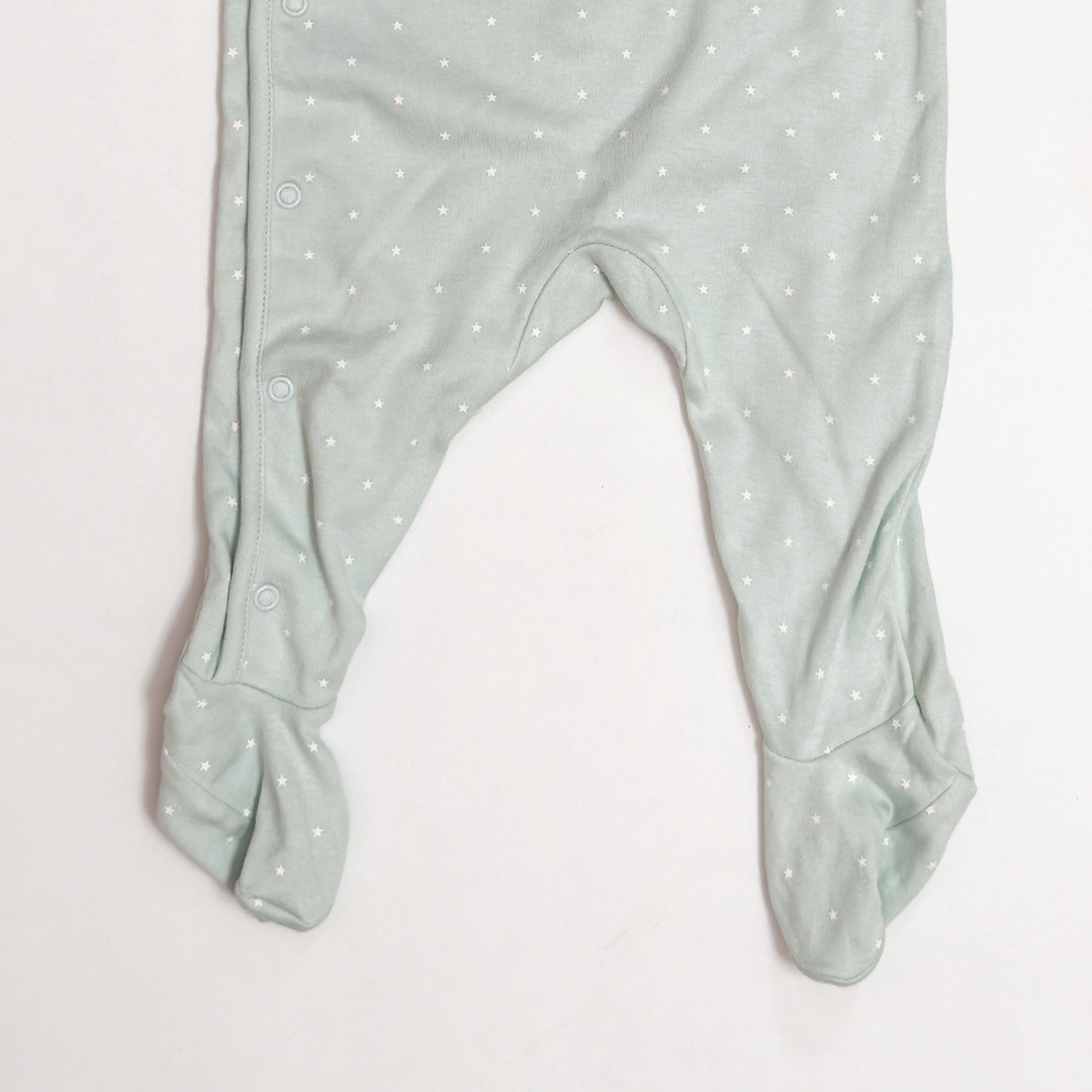 BEAR SAGE STAR PRINTED SLEEPSUIT