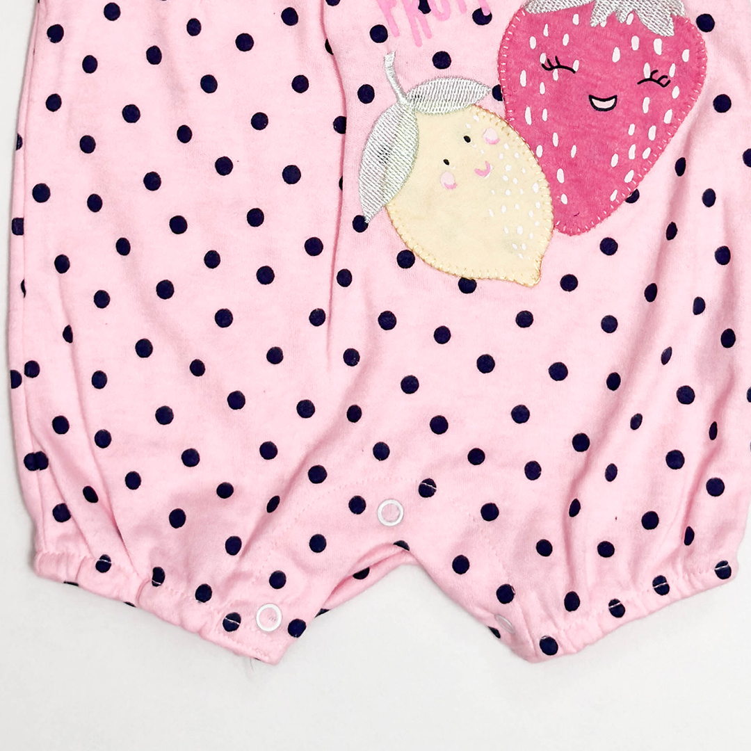 PINK POLKA DOTTED JUMPSUIT