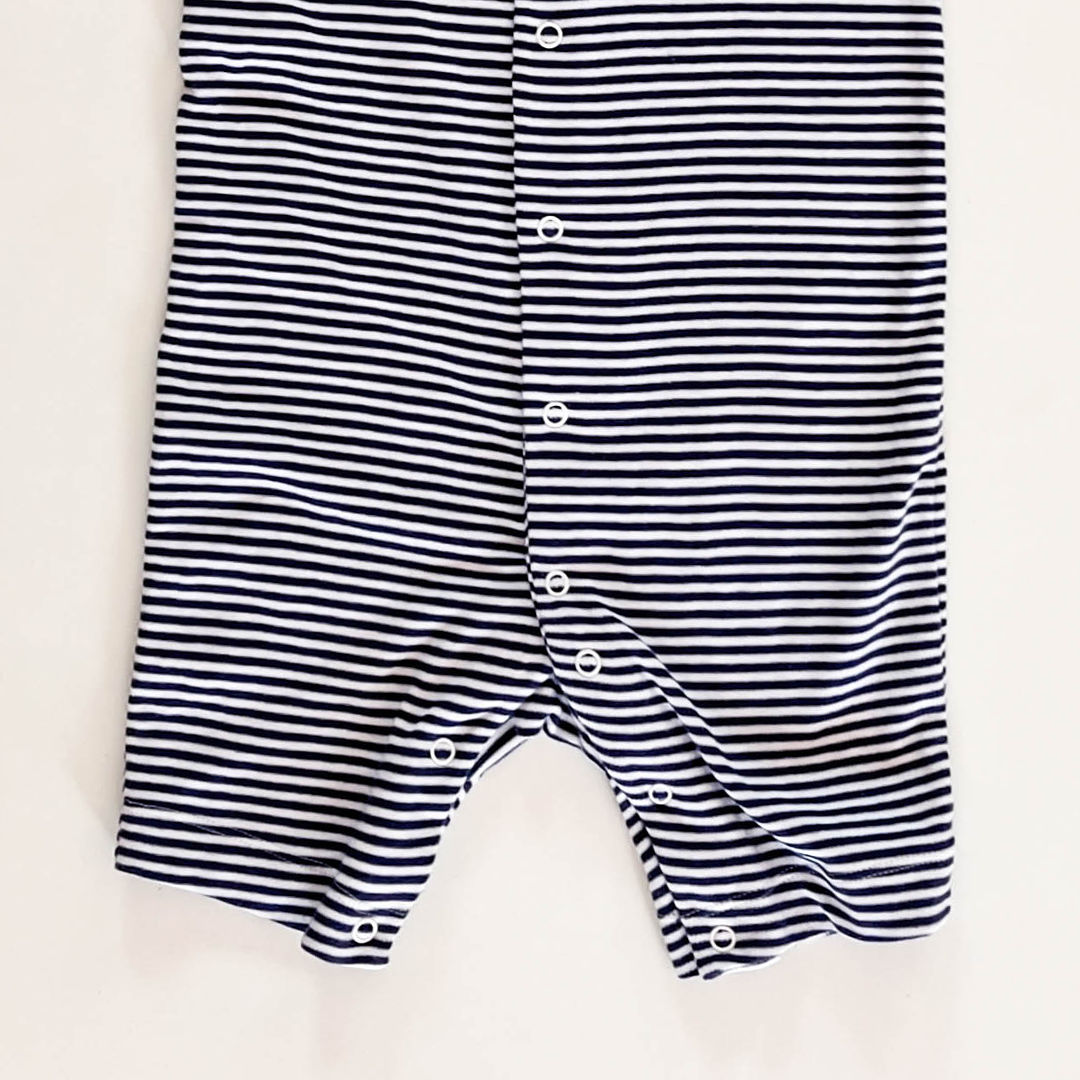 NAVY BLUE STRIPED JUMPSUIT