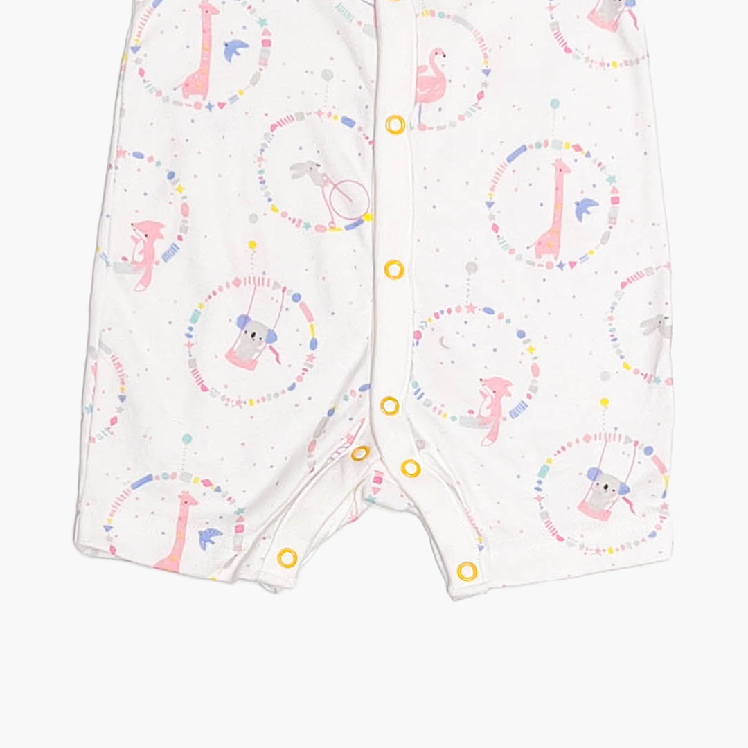 WHITE PRINTED JUMPSUIT