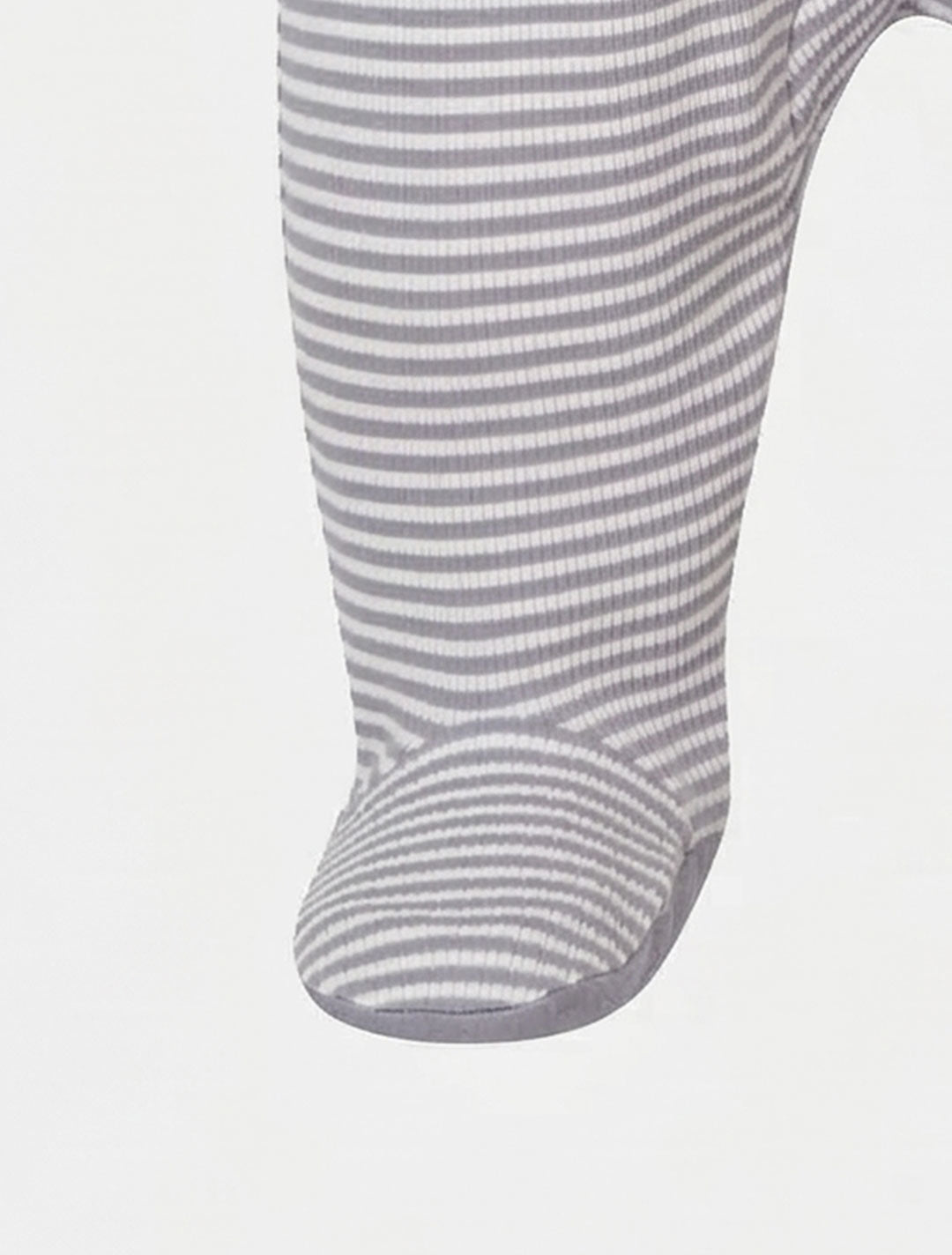 LAVANDER KNITTED STRIPED SLEEPSUIT