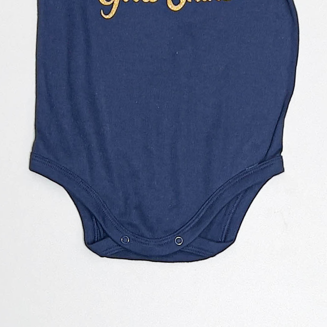 NAVY BLUE PRINTED ONESIE