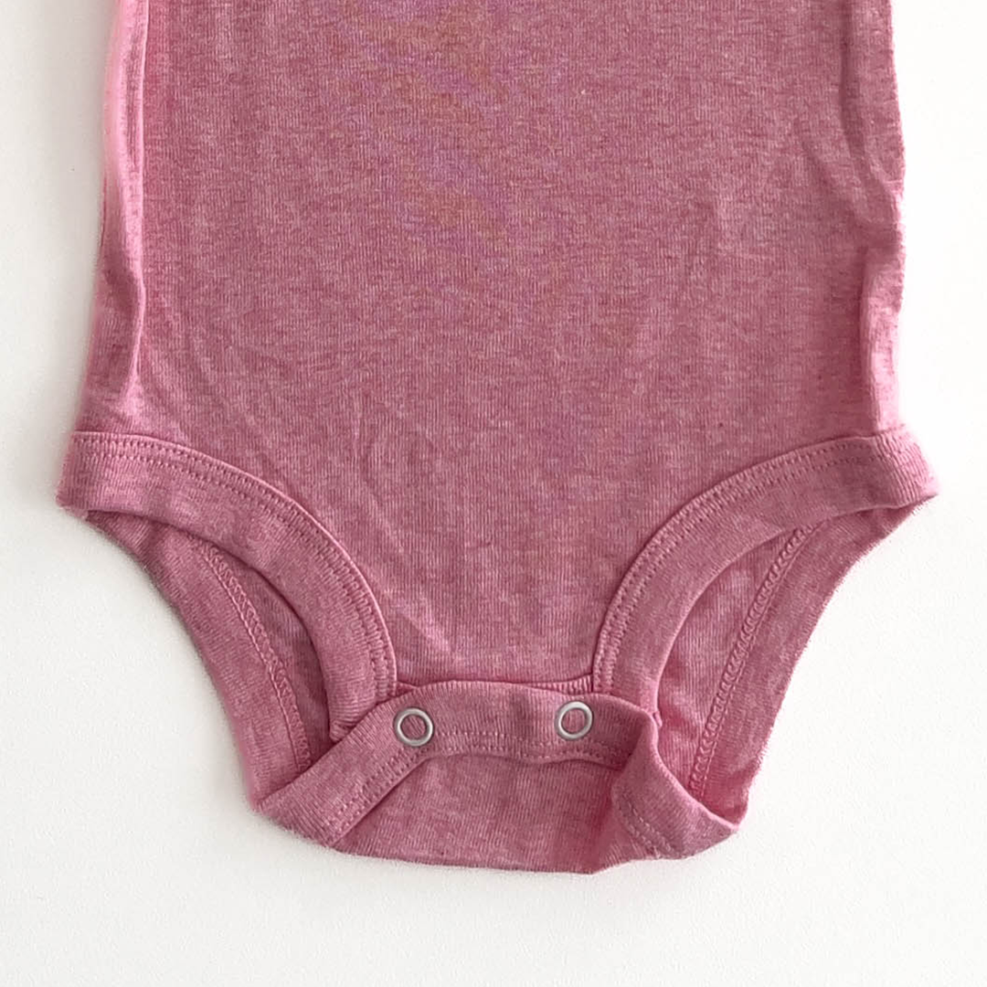 MOMMY AND ME PRINT PINK ONESIE
