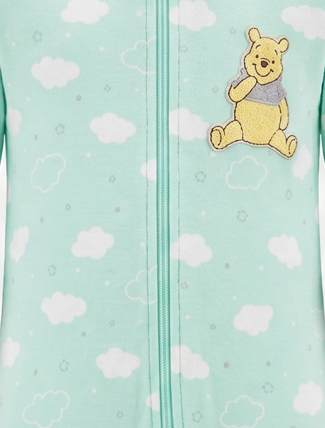 Mint green zipper sleepsuit