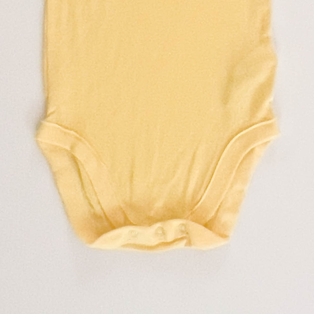 YELLOW LOVE YOU PRINT ONESIE