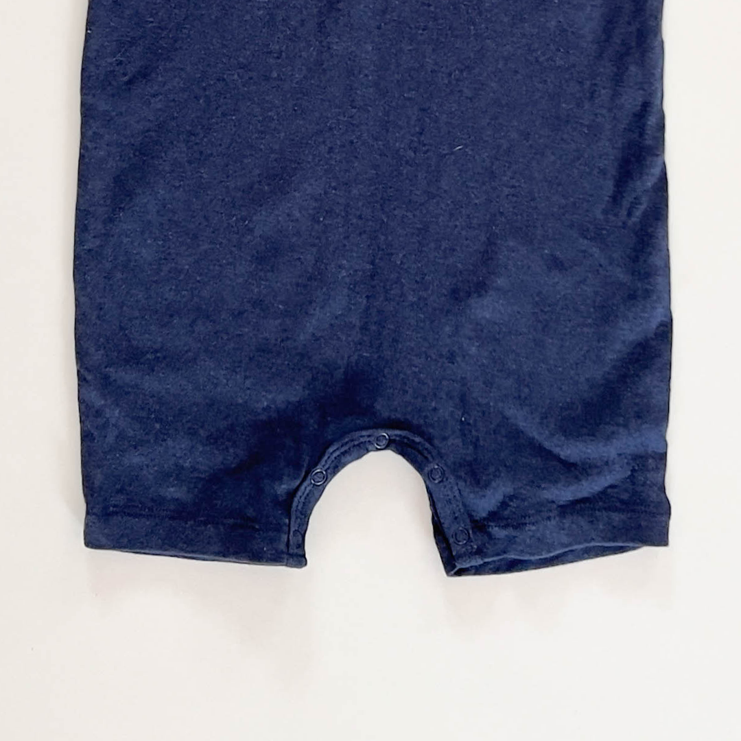 NAVY BLUE COTTON PLAIN JUMPSUIT