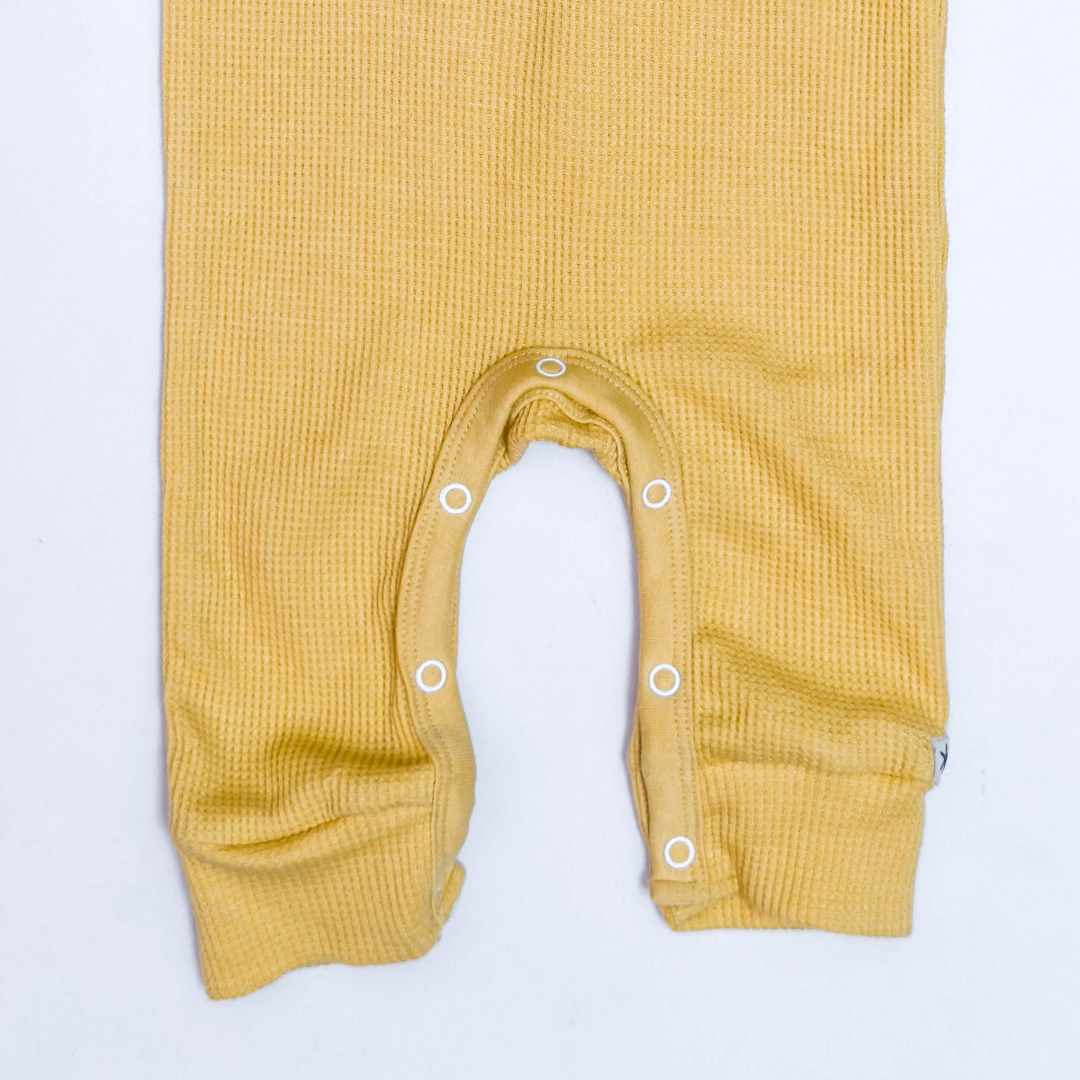 YELLOW KNITTED ROMPER