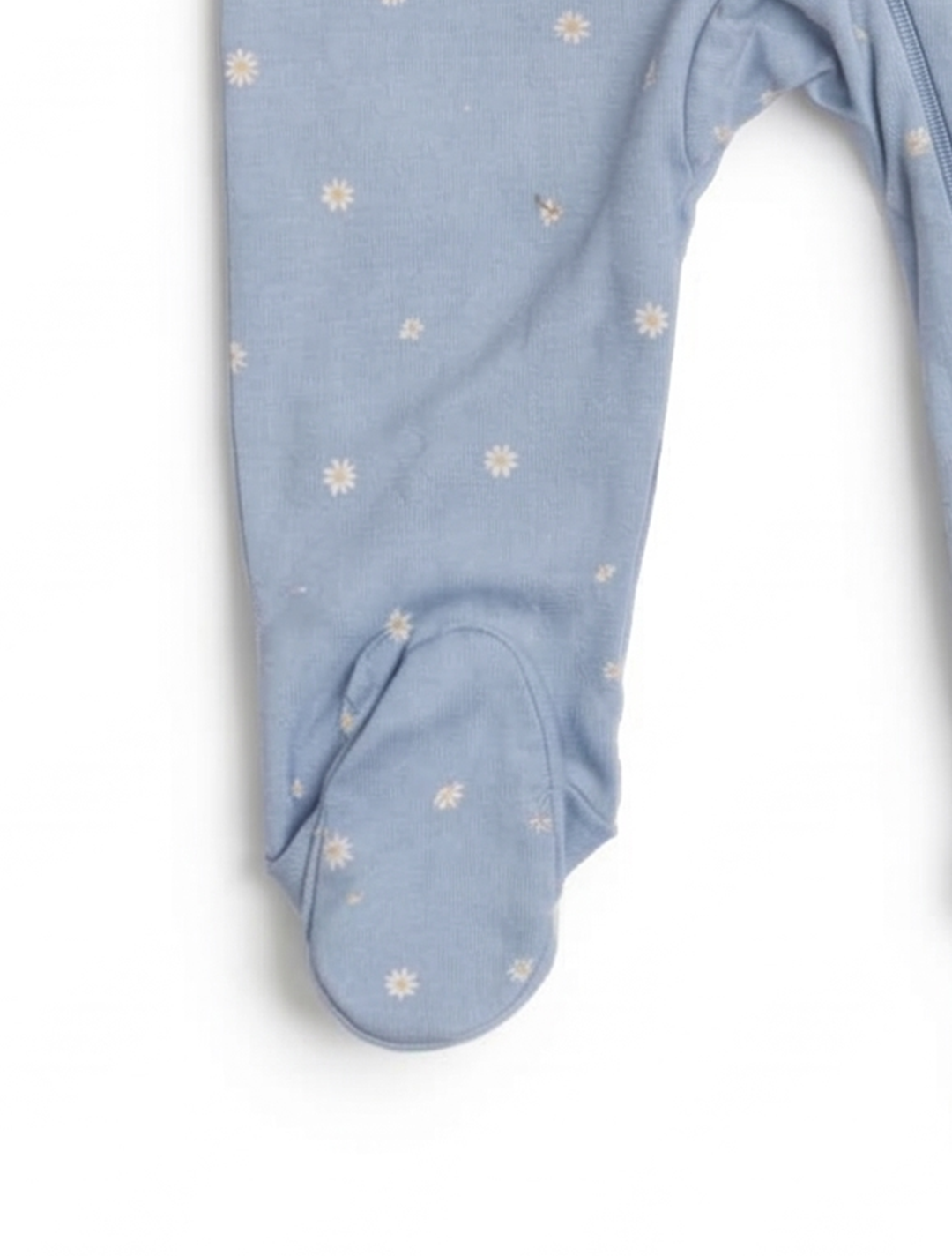BLUE FLORAL ZIPPER SLEEPSUIT