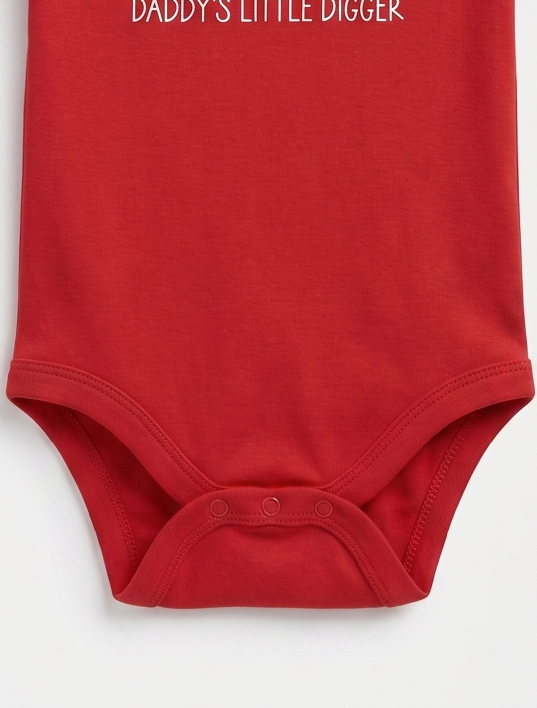 BURN RED PRINTED ONESIE