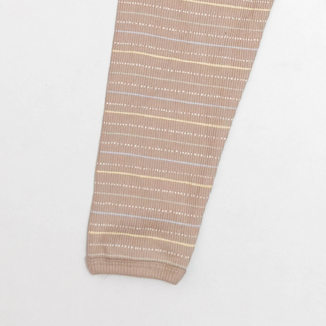 BROWN RIBBED STRIPES PANT