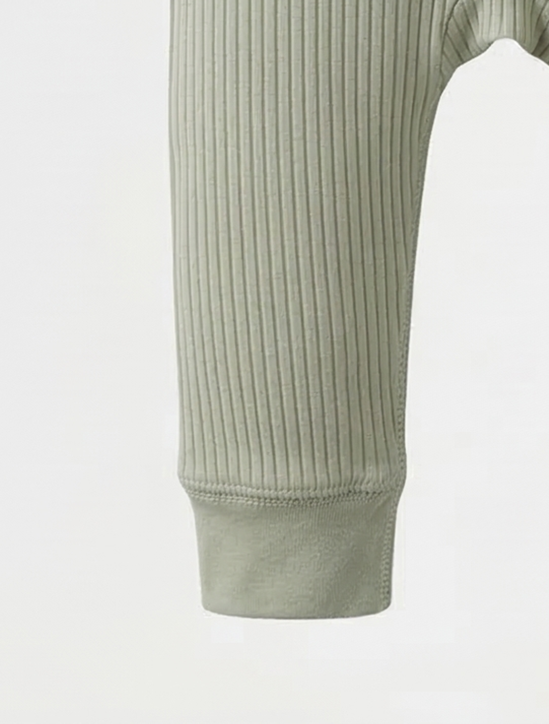 FRESH MINT GREEN RIBBED ROMPER
