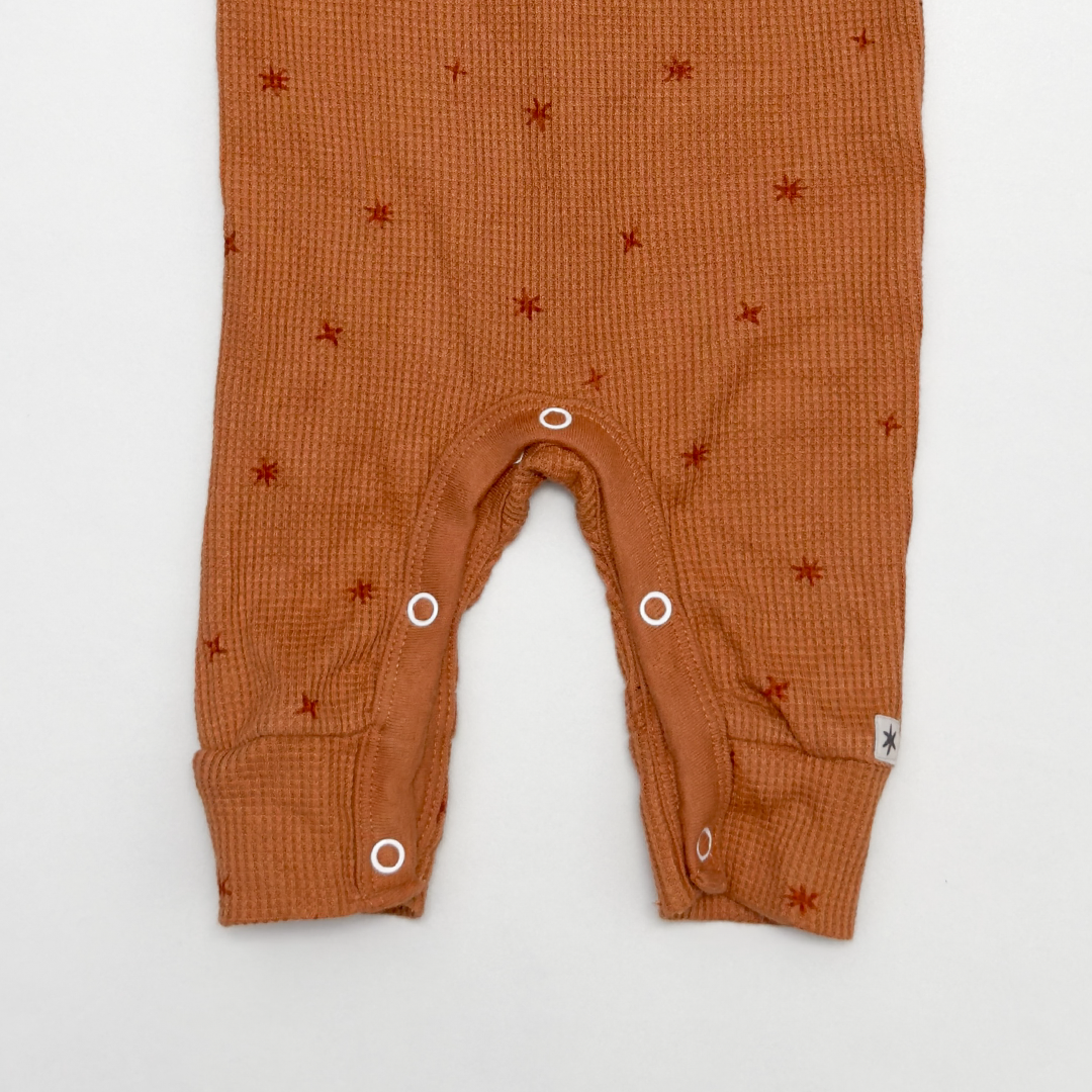 TAN BROWN KNITTED ROMPER