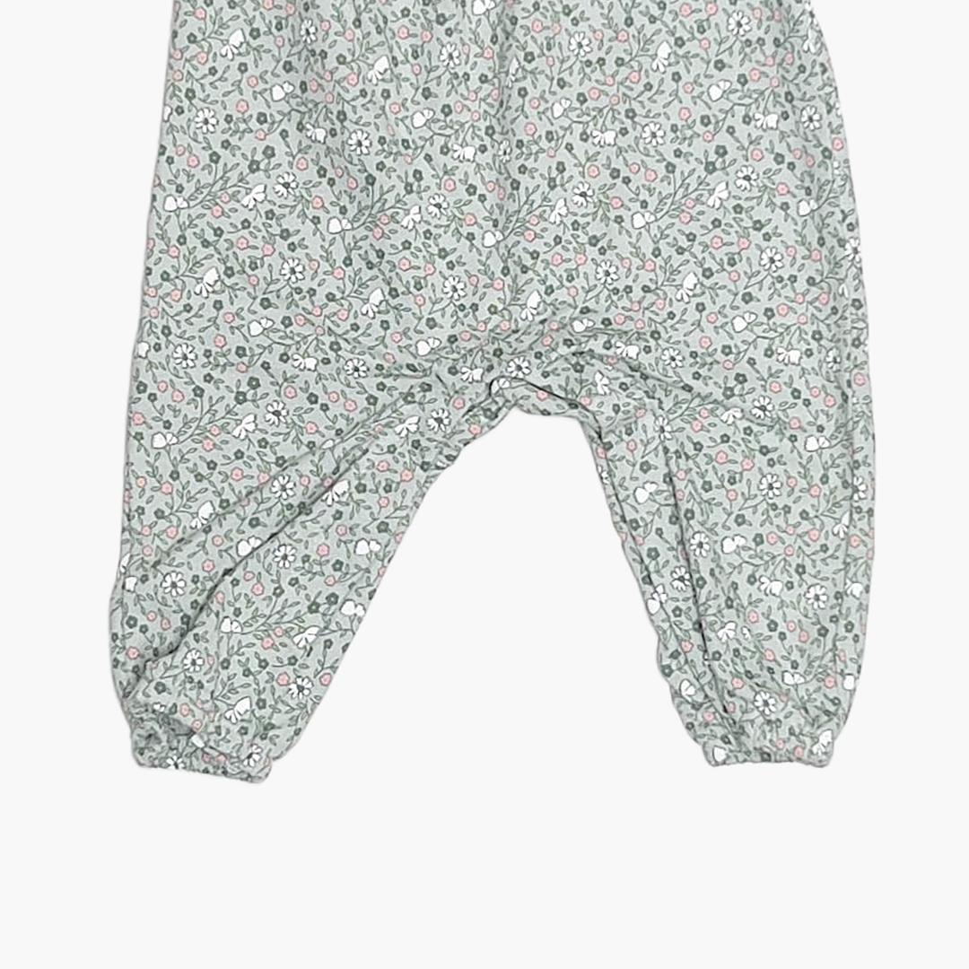 SAGE GREEN FLORAL DUNGAREE