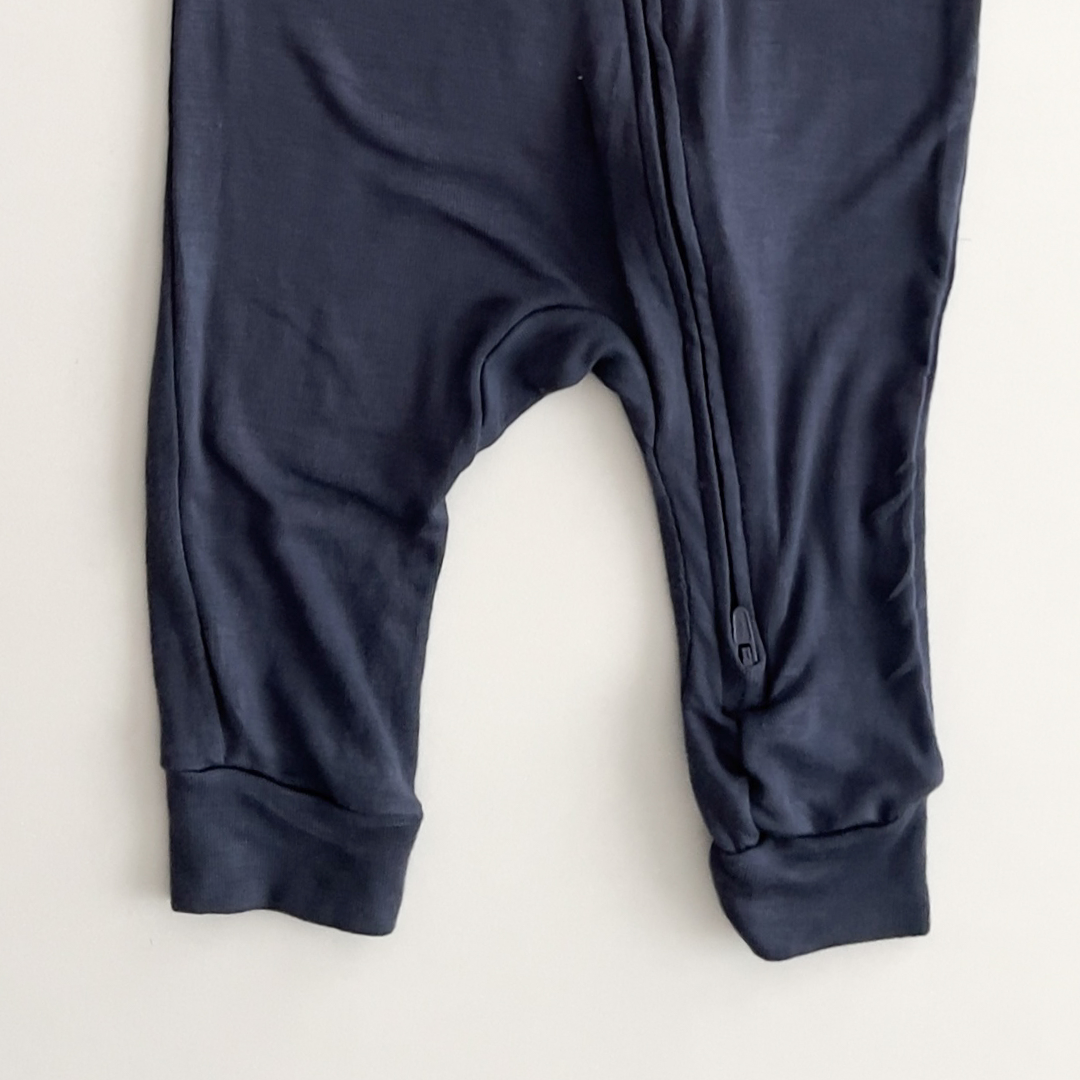 DARK BLUE GREY PLAIN ROMPER