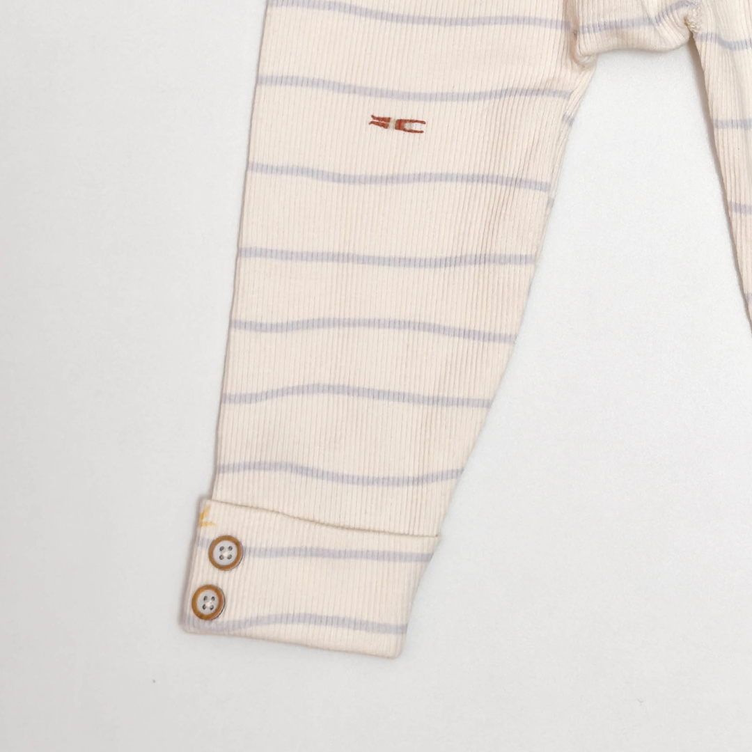 OFF WHITE RIBBED STRIPED PANT