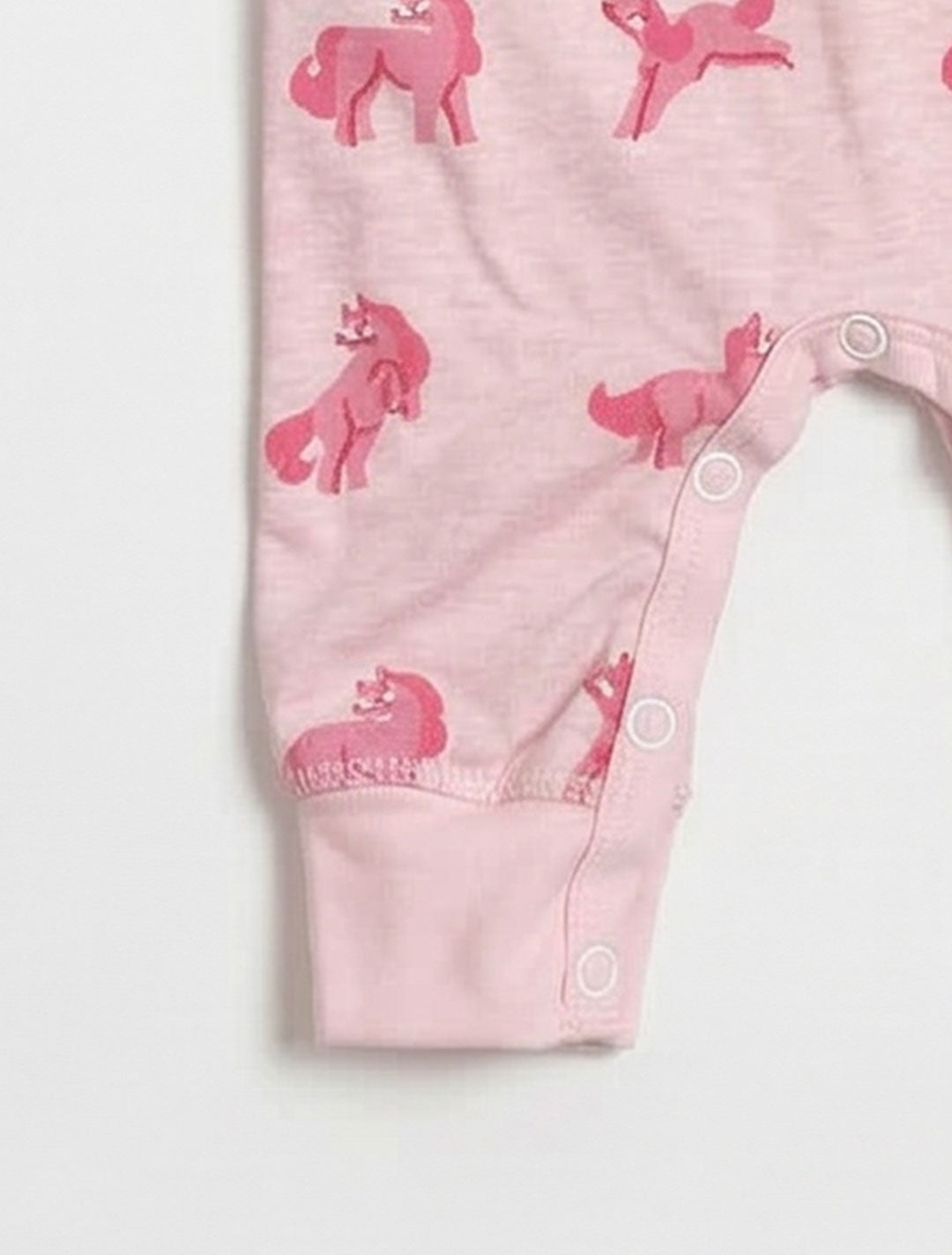 PINK UNICORN RUFFLED ROMPER