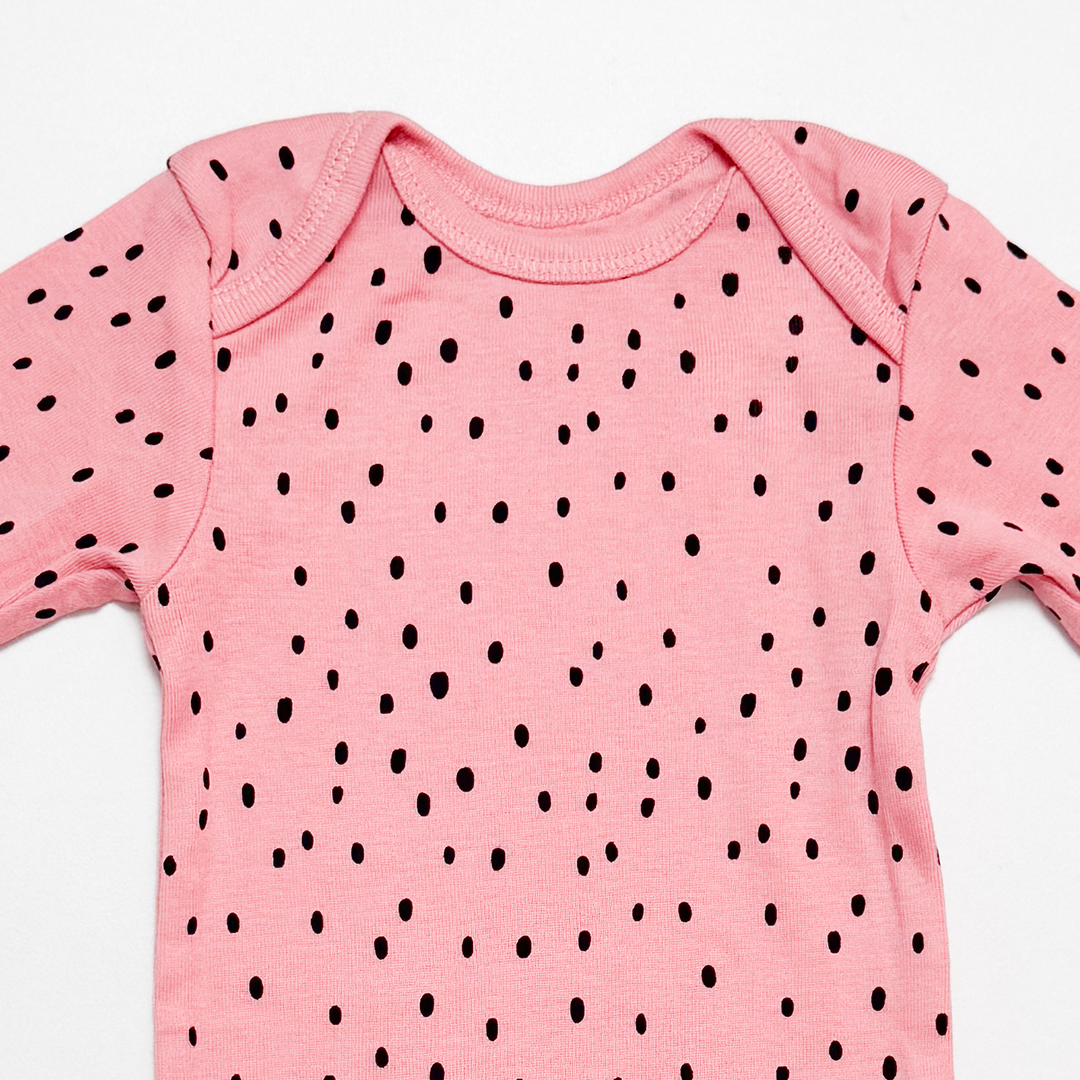 PINK DOTTED ONESIE