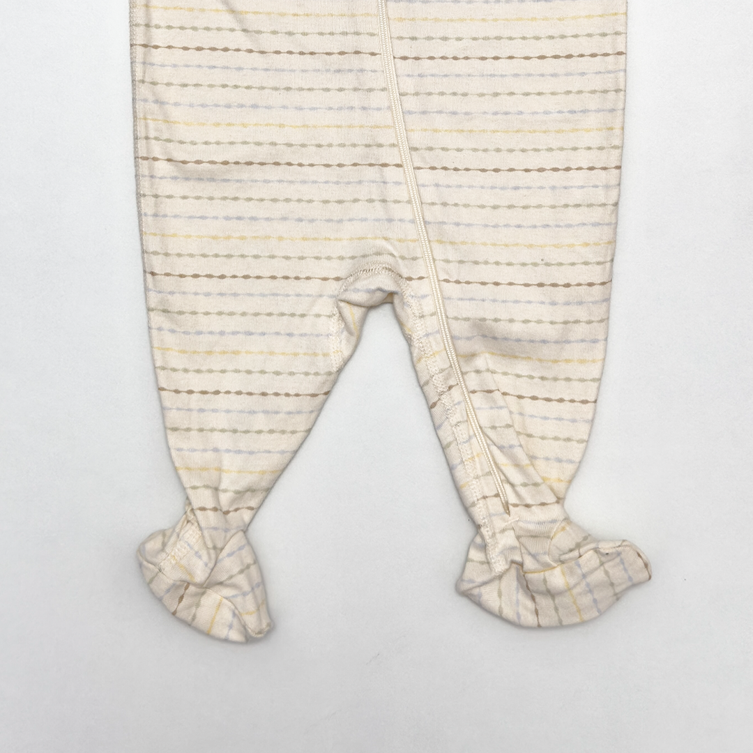 OFF WHITE STRIPED SLEEPSUIT