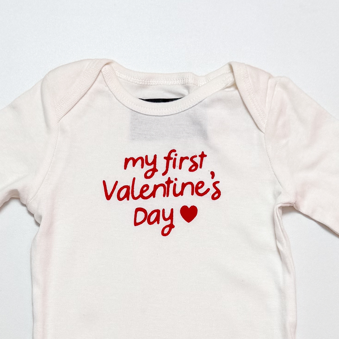 VALENTINES DAY PRINTED ONESIE