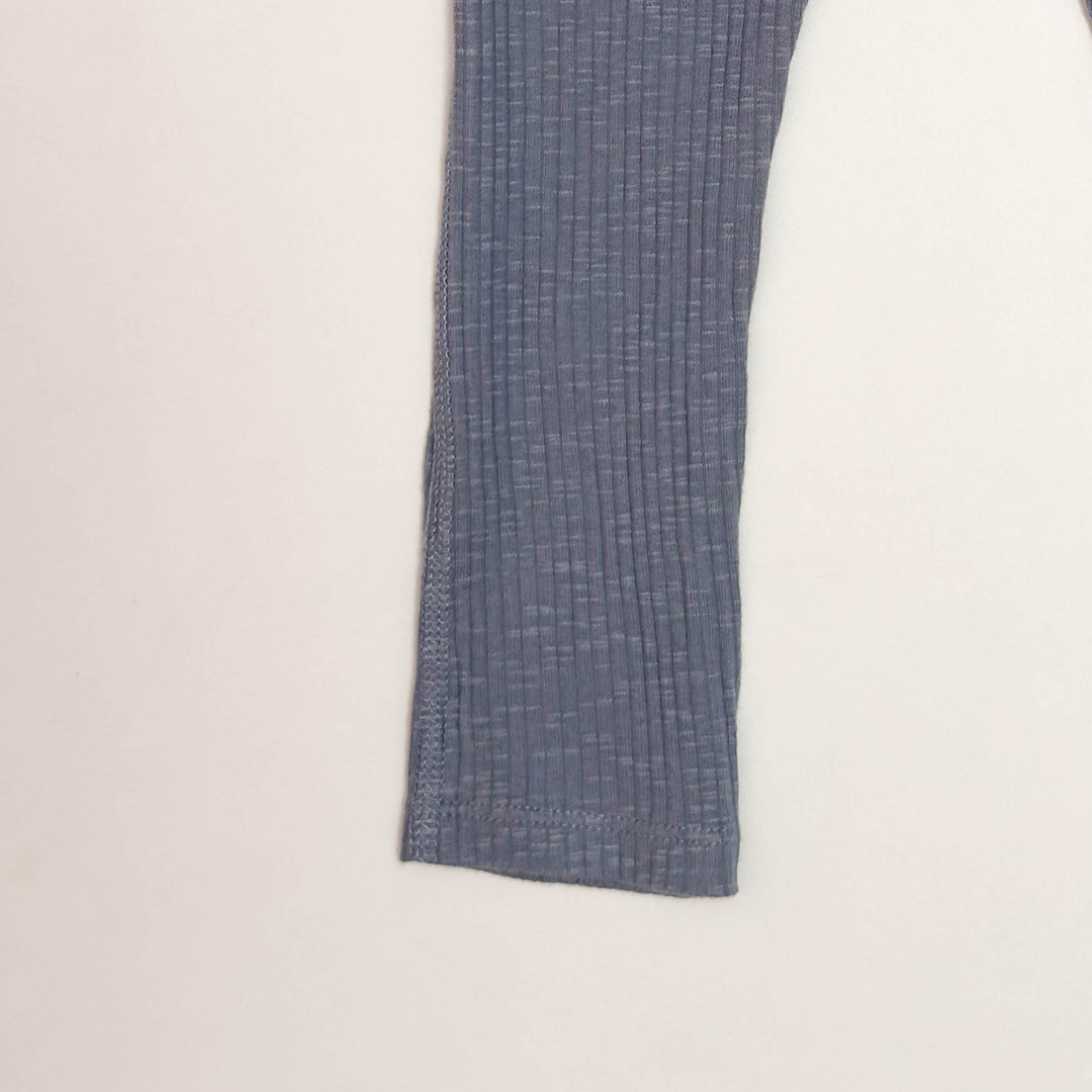 GREY BLUE RIBBED PANT