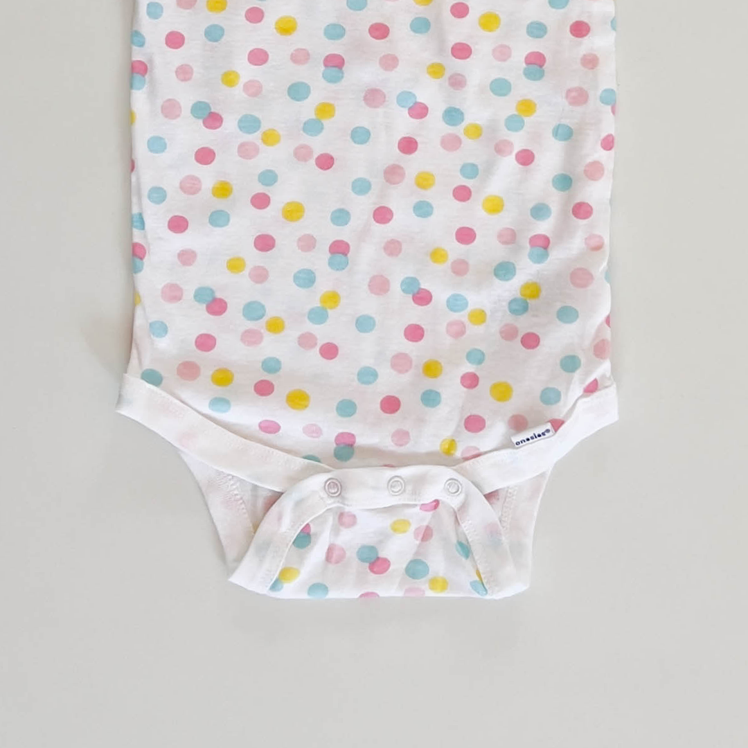 MULTICOLOR DOTTED ONESIE
