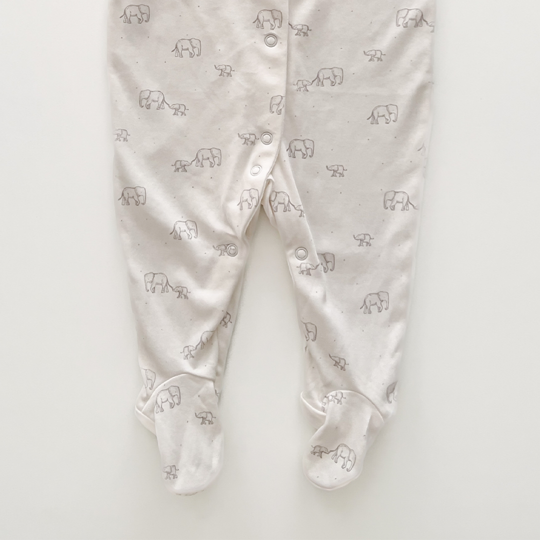 elephant PATTERNED SLEEPSUIT