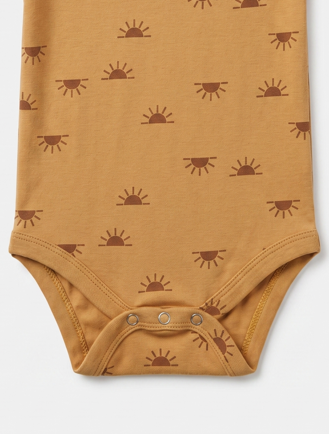 YELLOW SUN PRINTED ONESIE