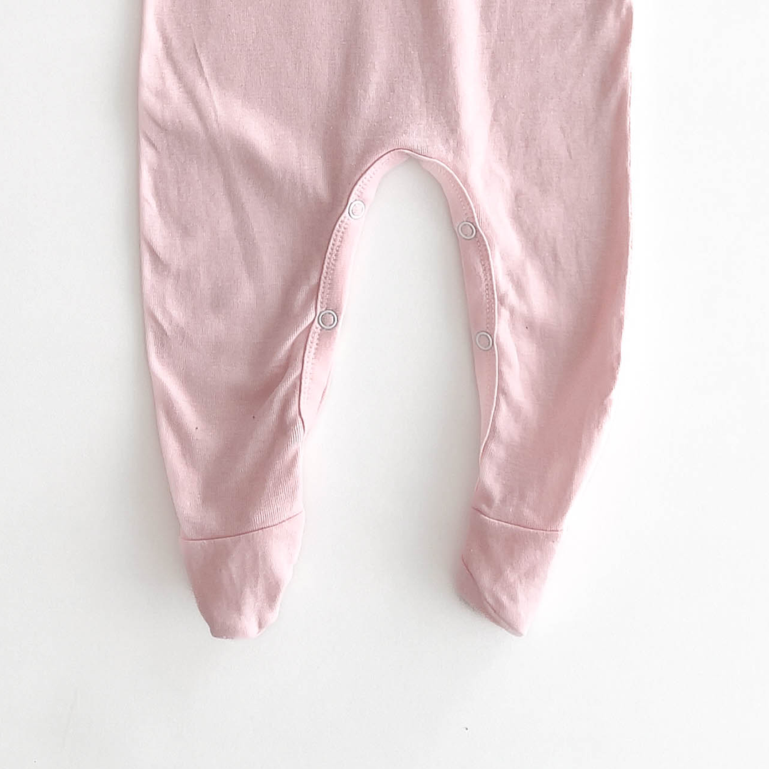 PINK PLAIN SLEEPSUIT