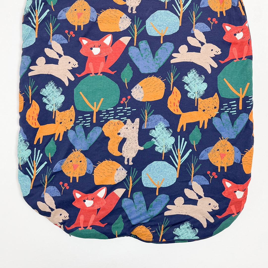 NAVY BLUE PRINTED SLEEPING BAG