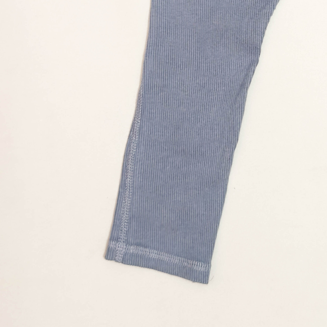 OCEAN BLUE RIBBED PANTS