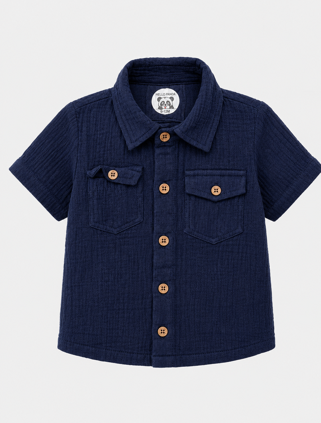 Muslin Shirt & Shorts Co-ord Set – Midnight Navy