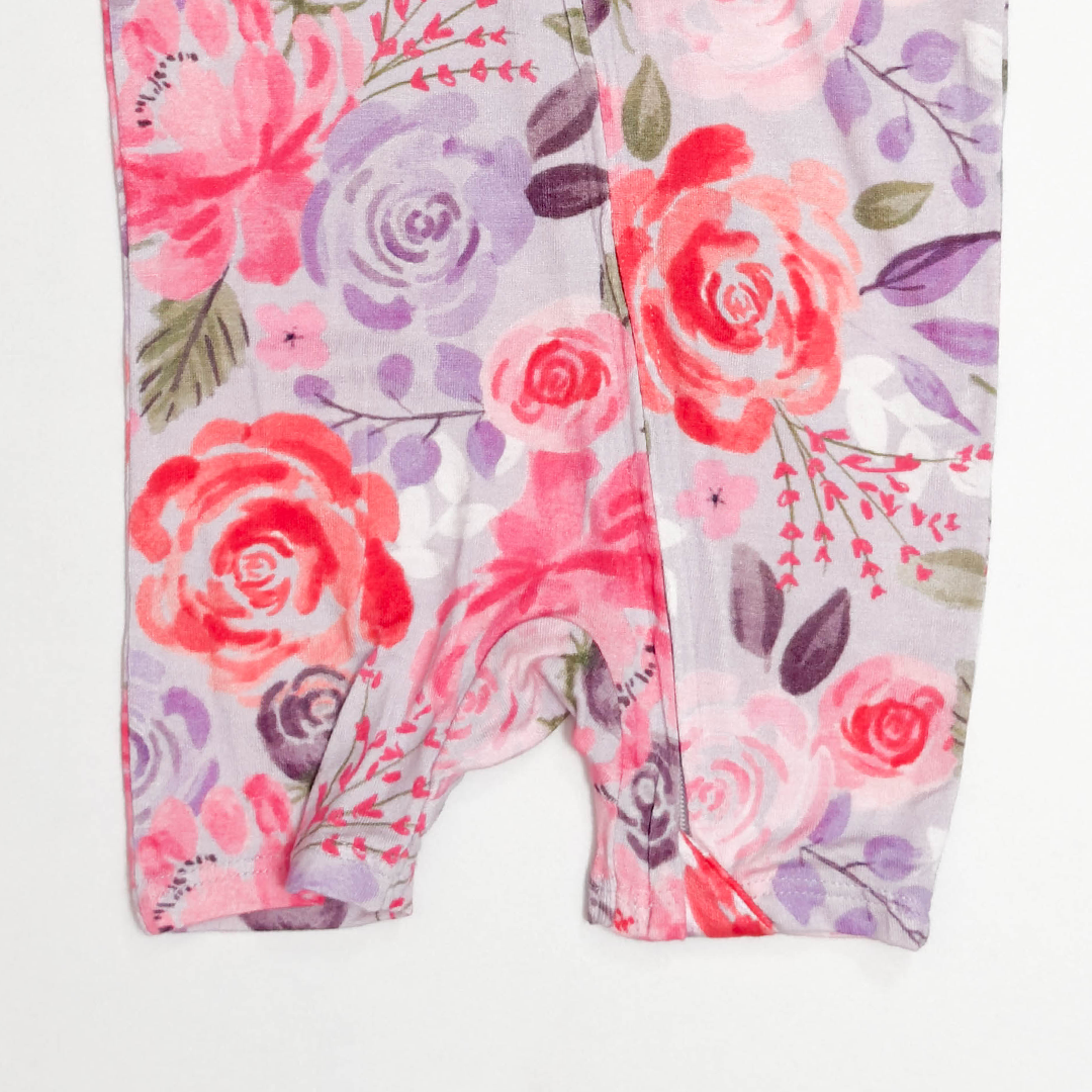 PINK FLORAL VISCOUS JUMPSUIT