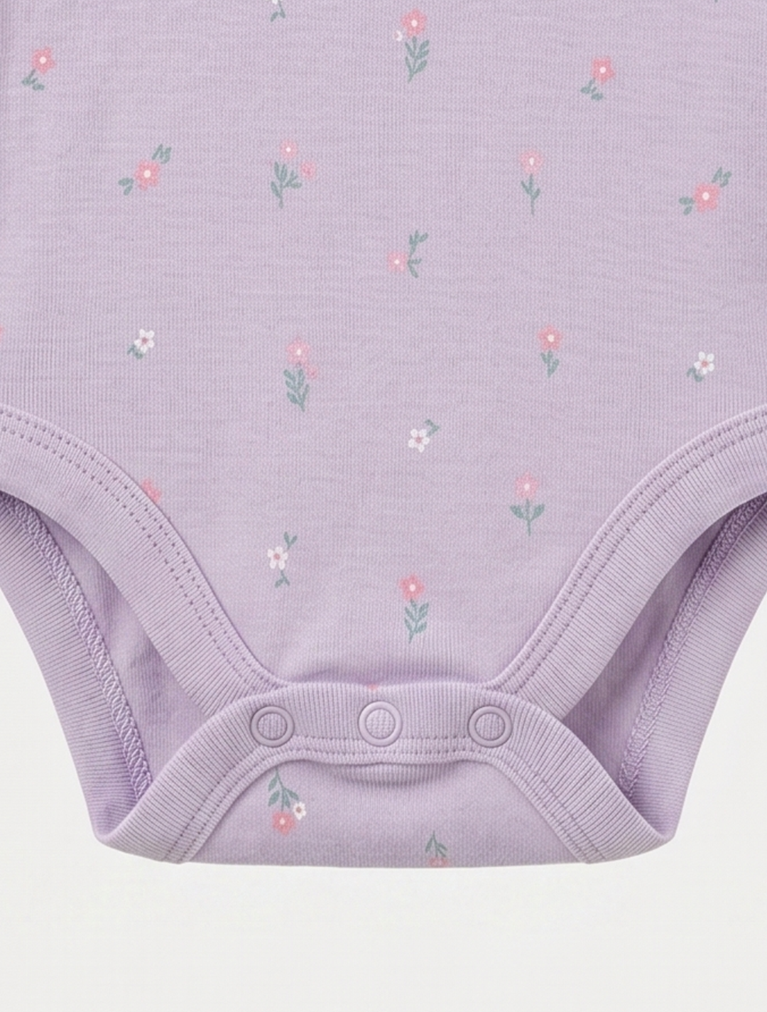 LAVENDER FLORAL PRINTED ONESIES