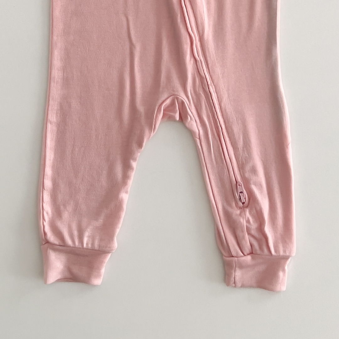 POWDER PINK PLAIN SLEEPSUIT