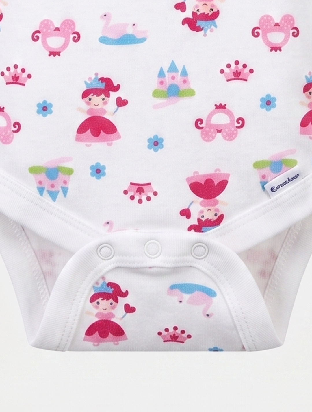PINK GIRLS PRINTED ONESIE