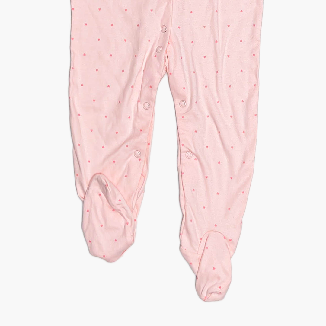 PINK LOVE PRINTED SLEEPSUIT