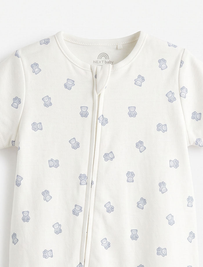 Blue bear 2 way zipper jumpsuit