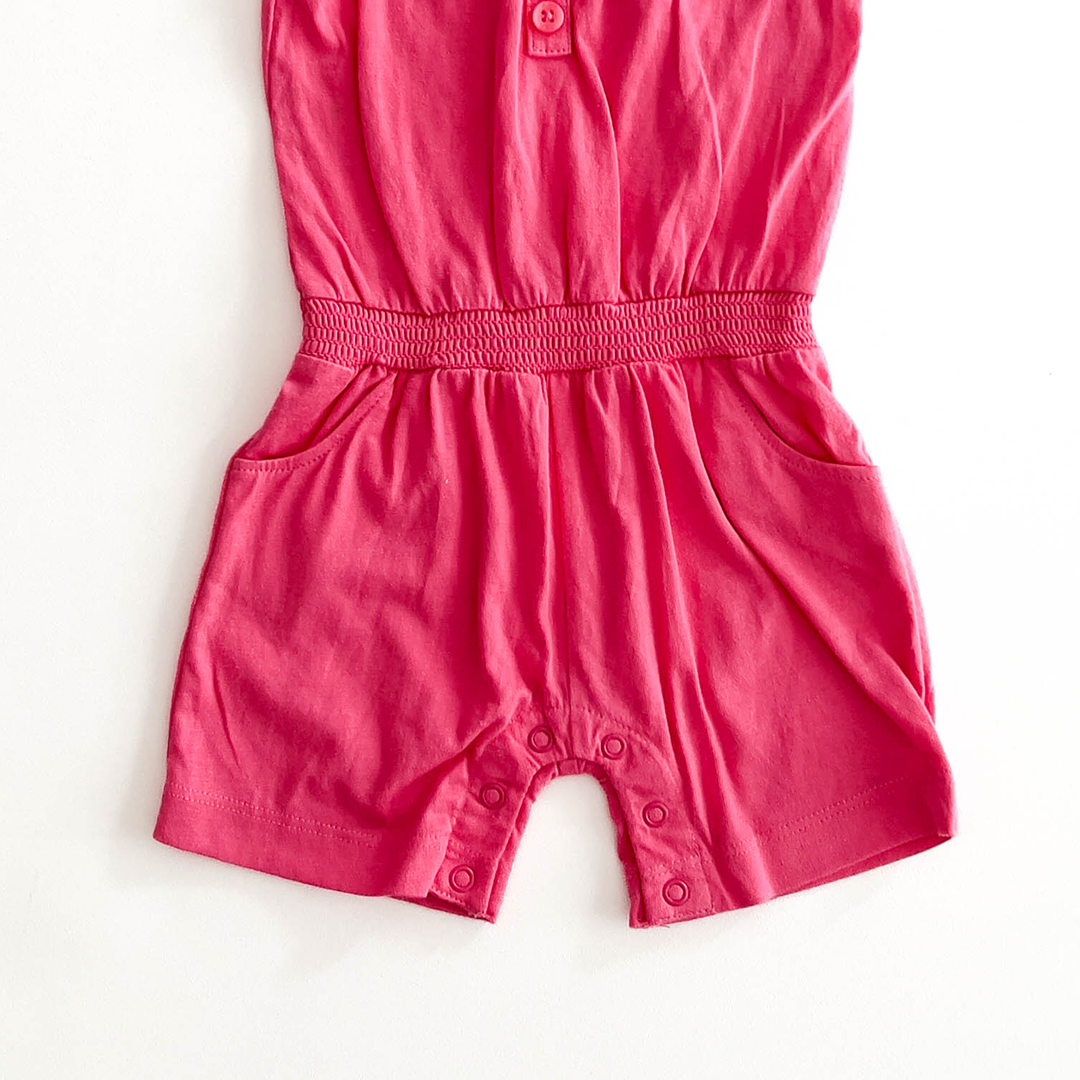 PINK SPAGHETTI SLEEVE JUMPSUIT