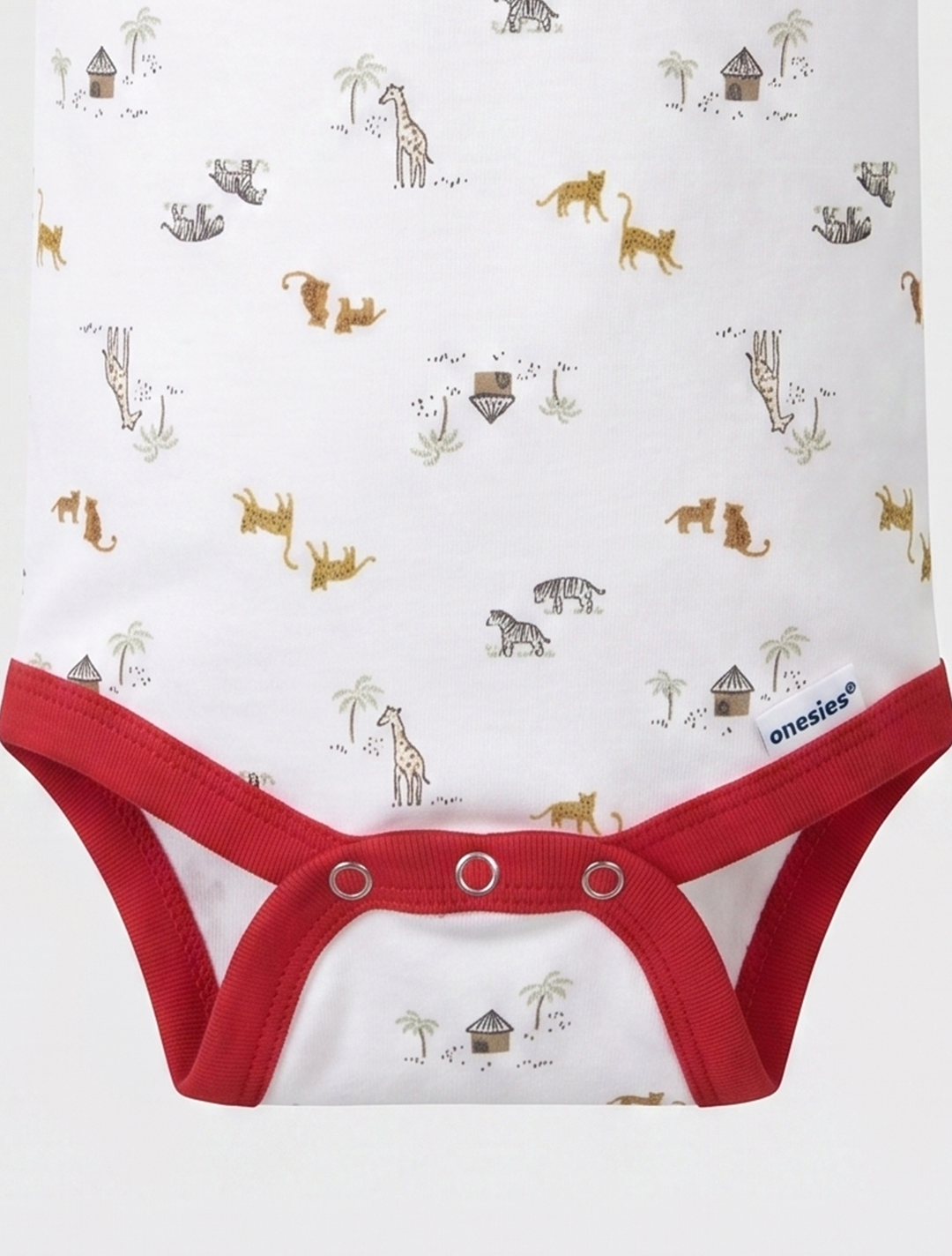 WHITE PRINTED ONESIE