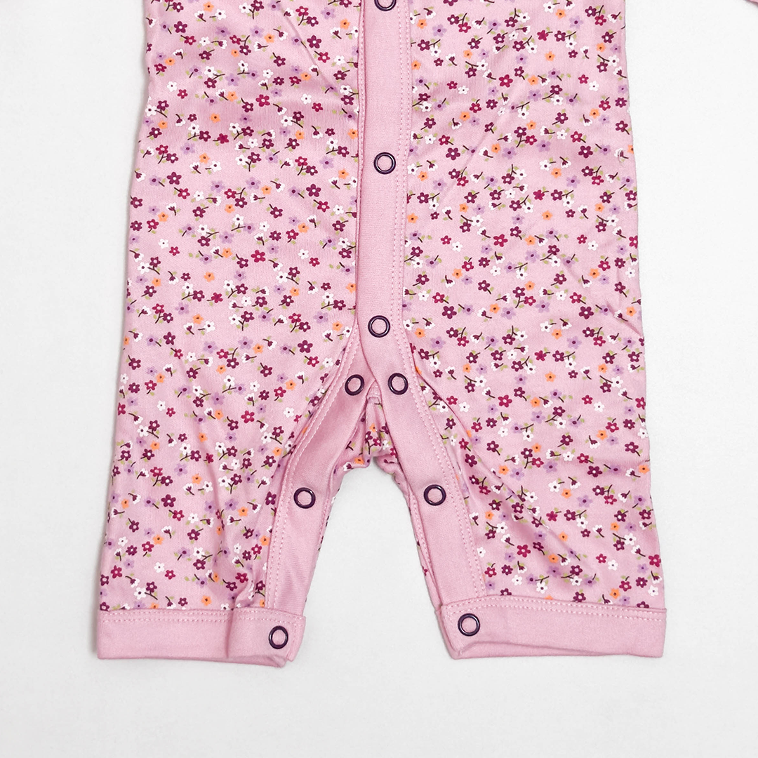 PINK FLORAL PRINTED JUMPSUIT