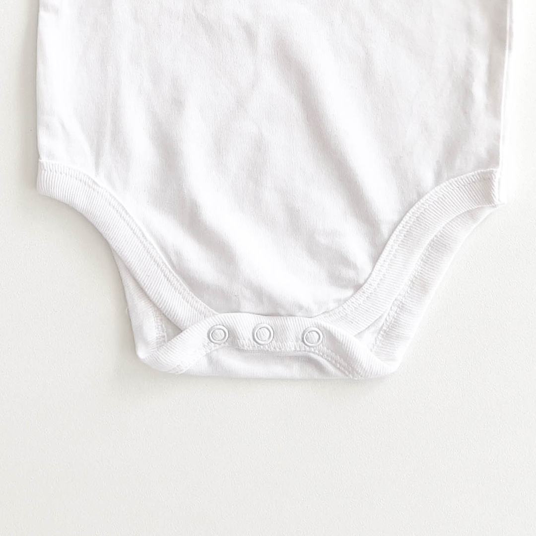 GARANIMALS BRIGHT WHITE  ONESIE