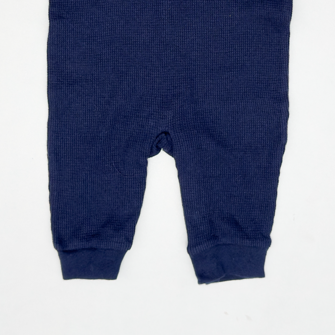 NAVY BLUE KNITTED ROMPER