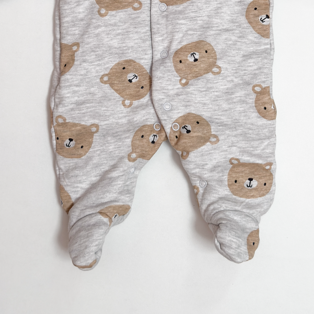 TEDDY BEAR WOOLEN SLEEPSUIT